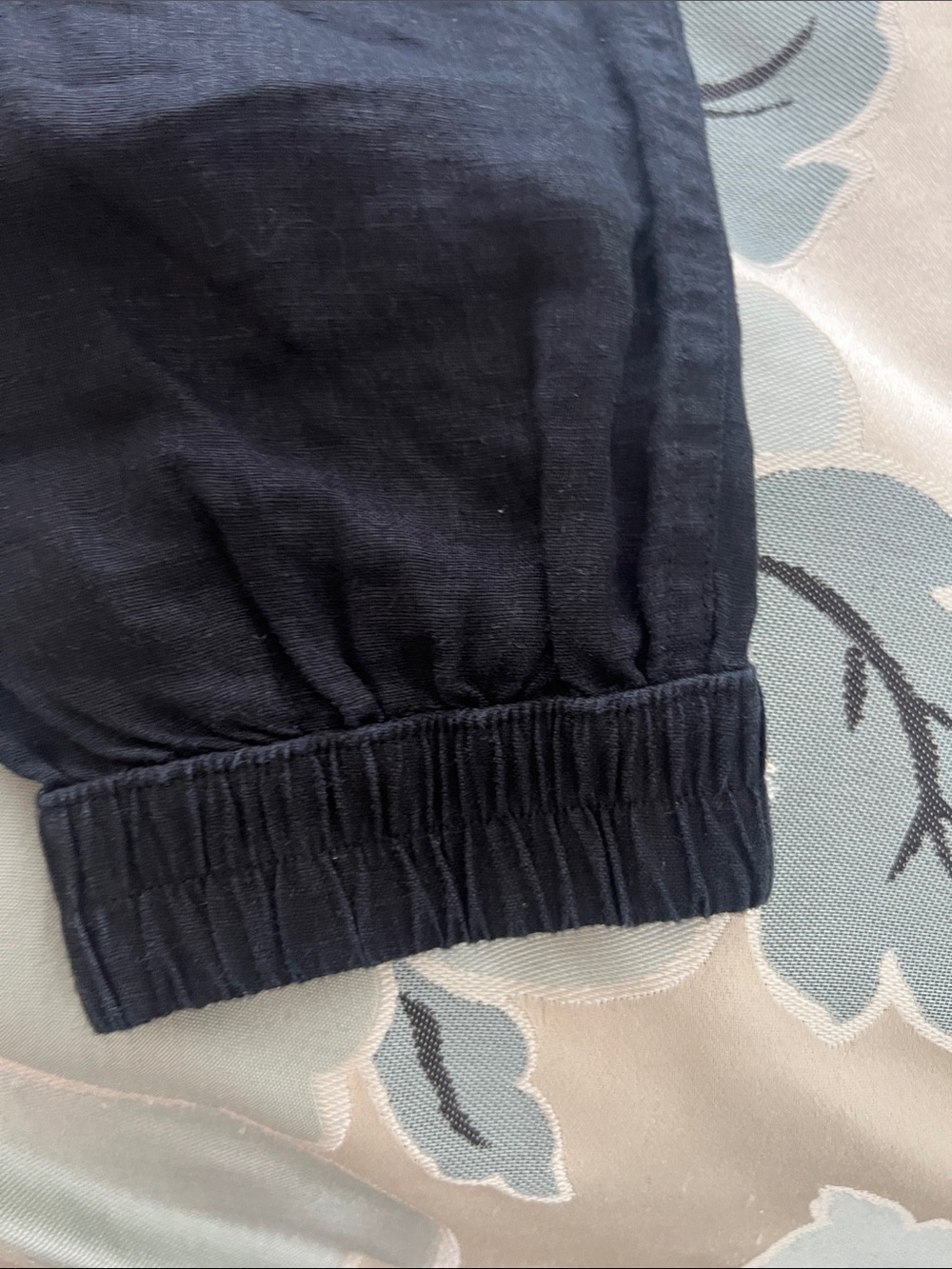Black women’s size S Cargo Jogger 100% linen Pants NWT - Picture 5 of 7